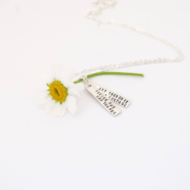 Chocolate and Steel - Wholesale Pendant/Charm Necklace - Figure out who you are and do it on purpose -Dolly Parton Quote Necklace8