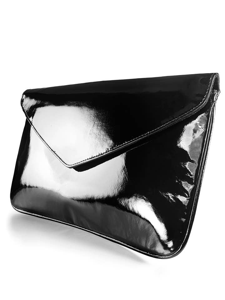 Patent Leather Envelope Clutch - ready to ship! for wholesale by Clutch Bags LLC