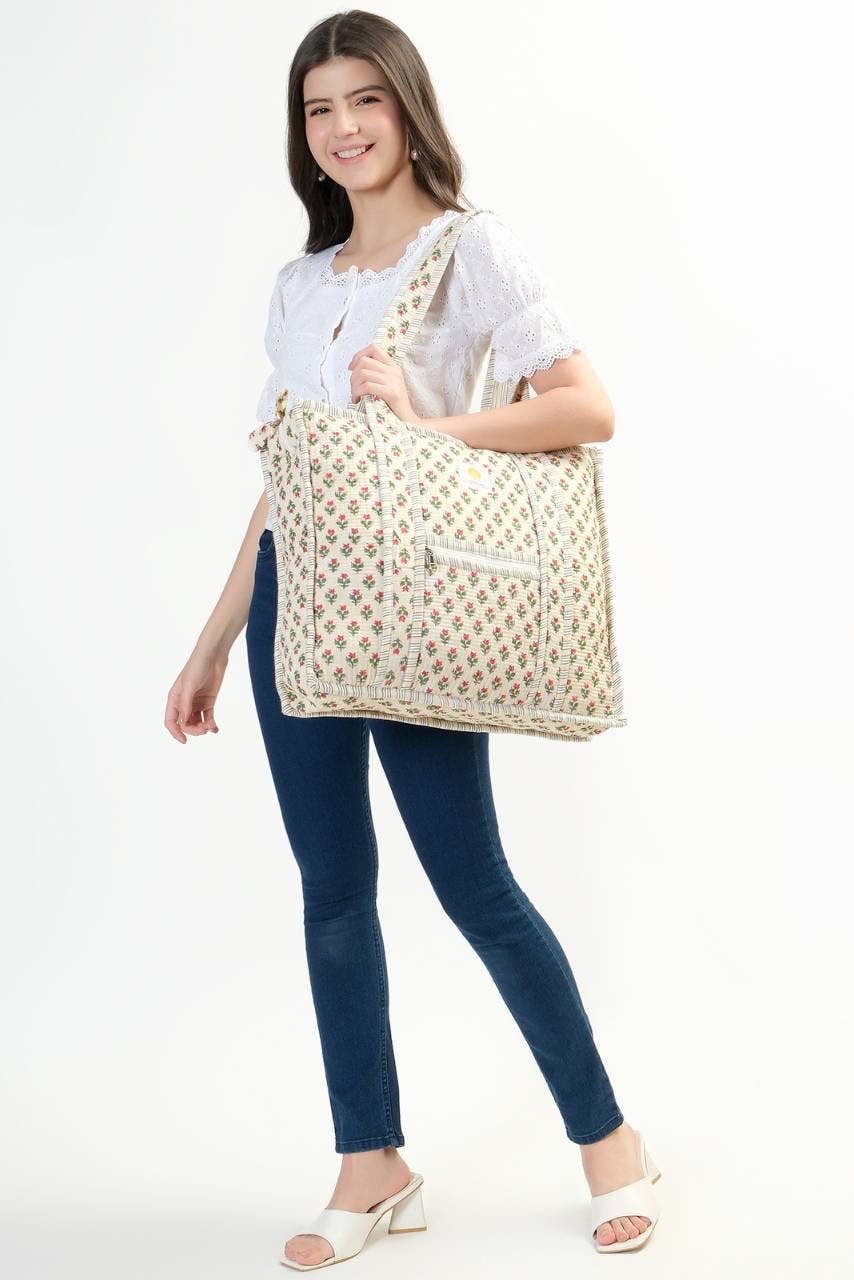 Hi Handmade – Sacola - Mulher por atacado – Saco de Algodão com Fecho - Marfim1