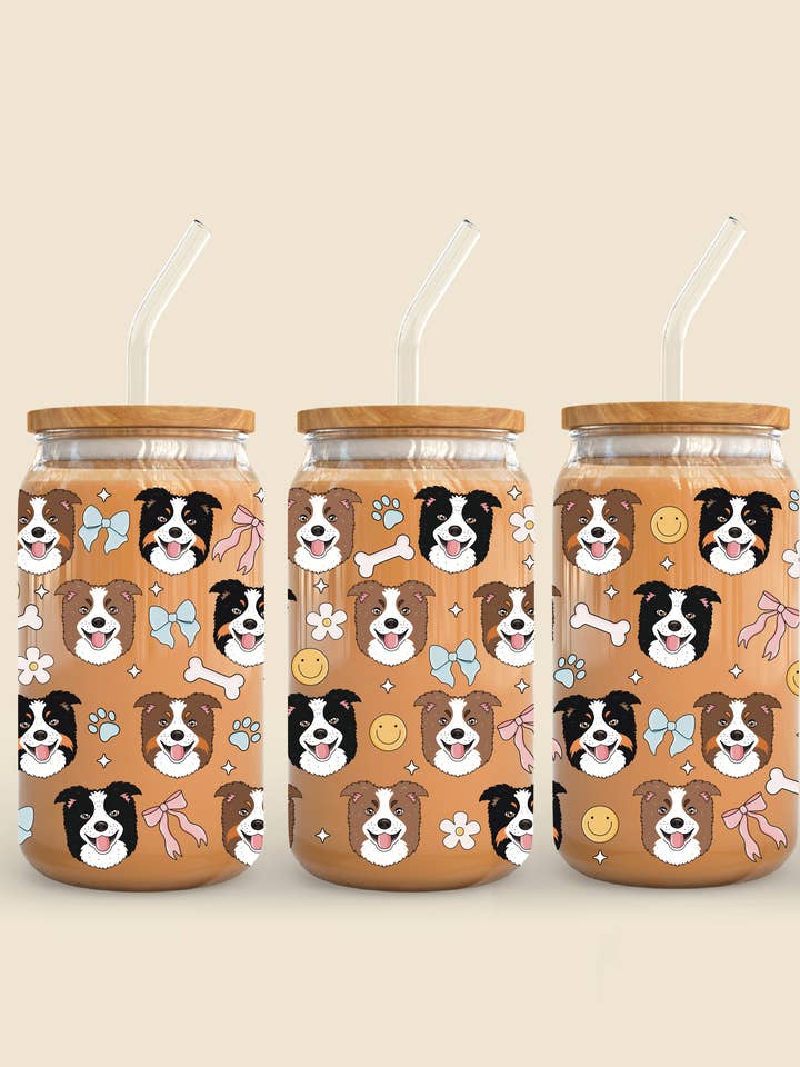 Retro Collie Wrap øldåseglas for engroshandel hos YellowBridge