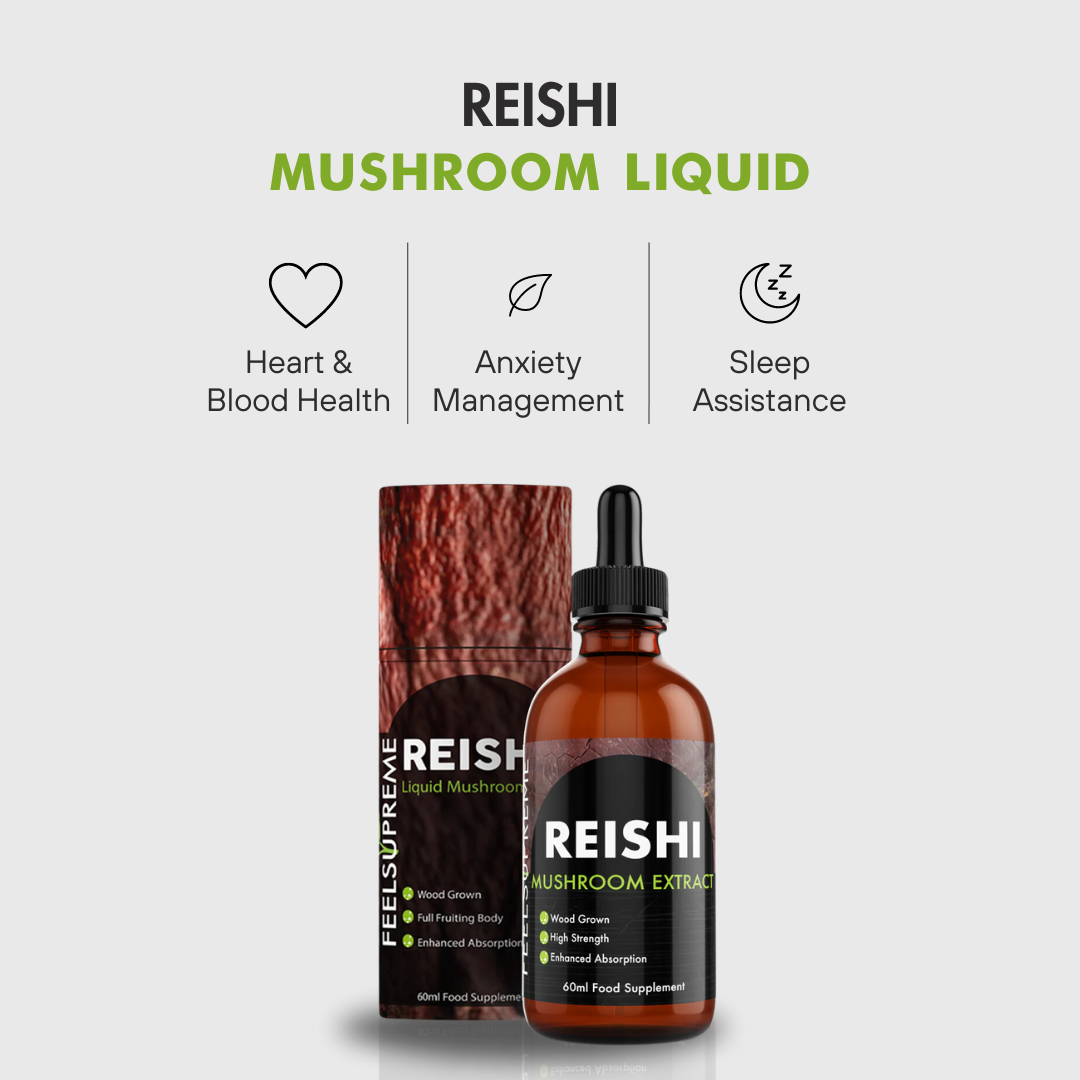 Feel Supreme – wholesale Oral supplement/vitamin – Reishi Mushroom Liquid  | High Strength |– 60ml1