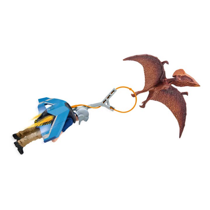SCHLEICH Dinosaur Jetpack Chase Toy Figure Set, Unisex, 4 to 10 Years, Multi-colour (41467) for wholesale by Meroncourt Europe Ltd