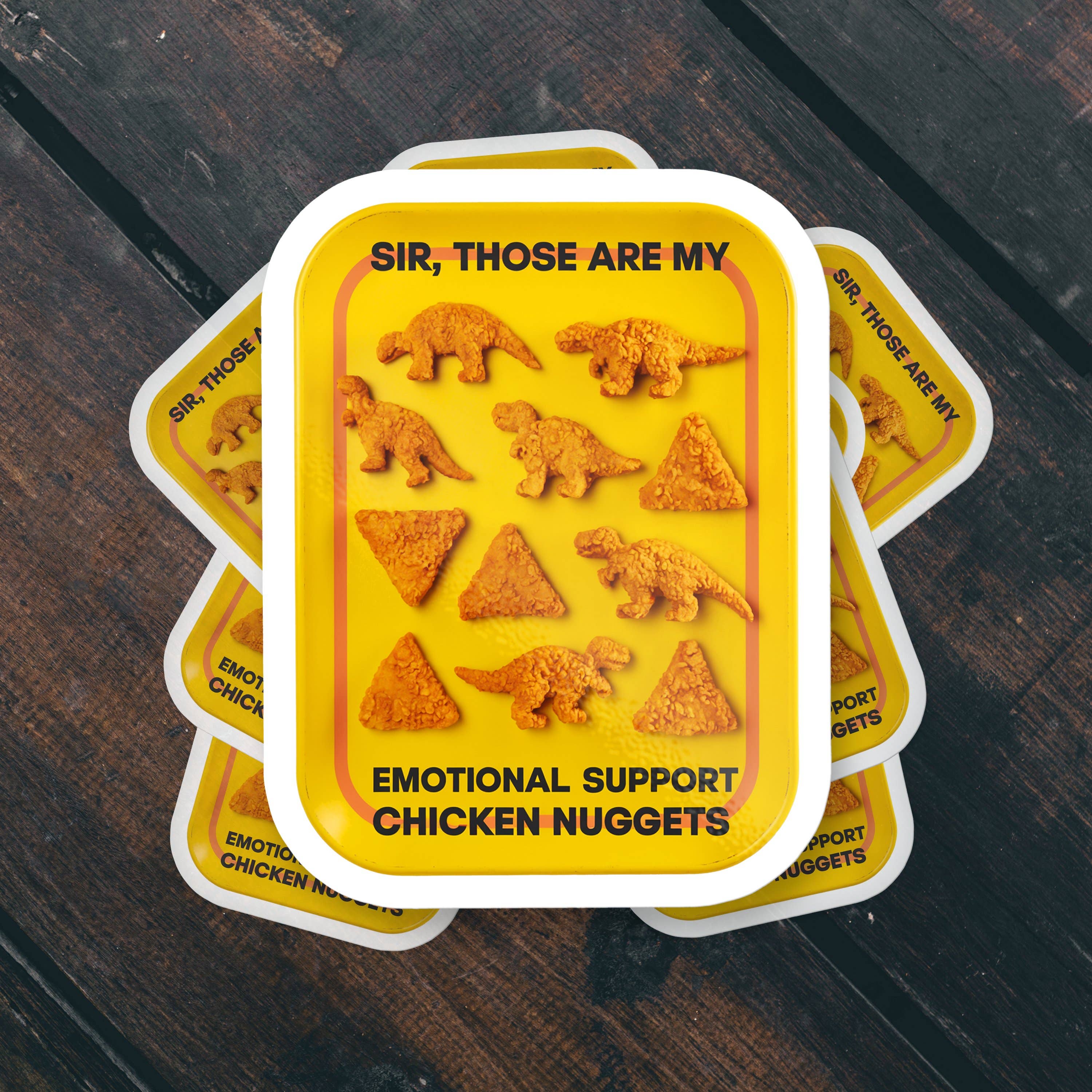 Sticker Bull - Wholesale Sticker - Emotional Support Chicken Nuggets Funny Meme Vinyl Sticker2