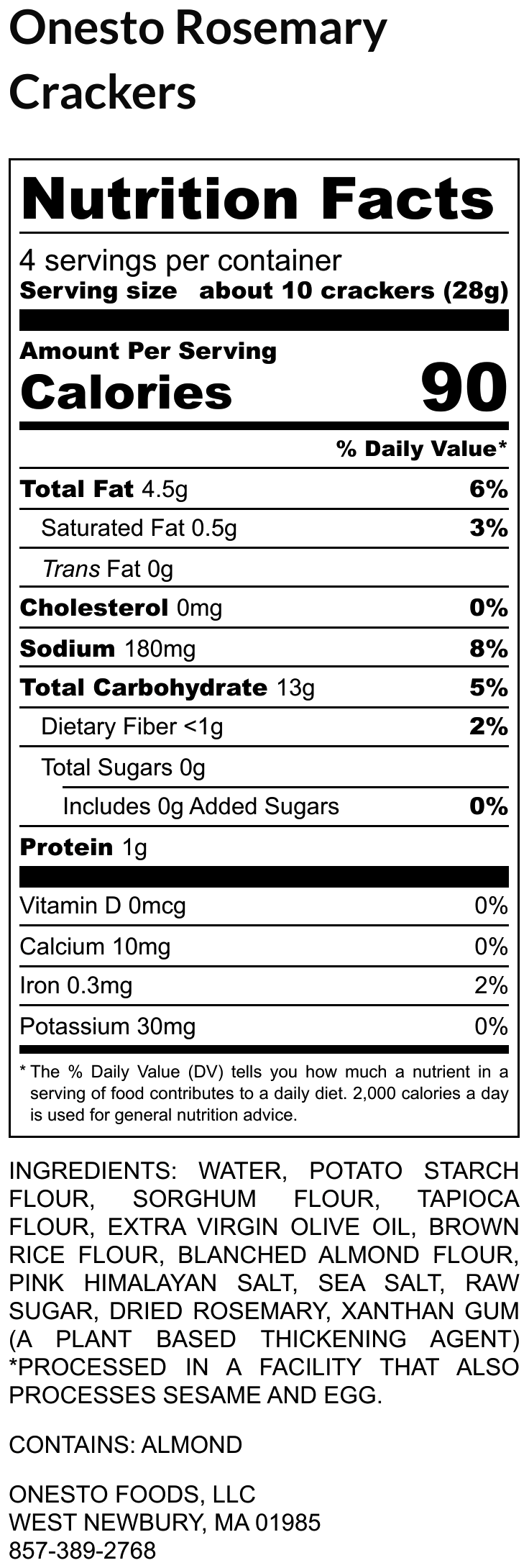 Onesto Foods - Wholesale Crackers - Onesto Gluten-Free Rosemary Crackers4