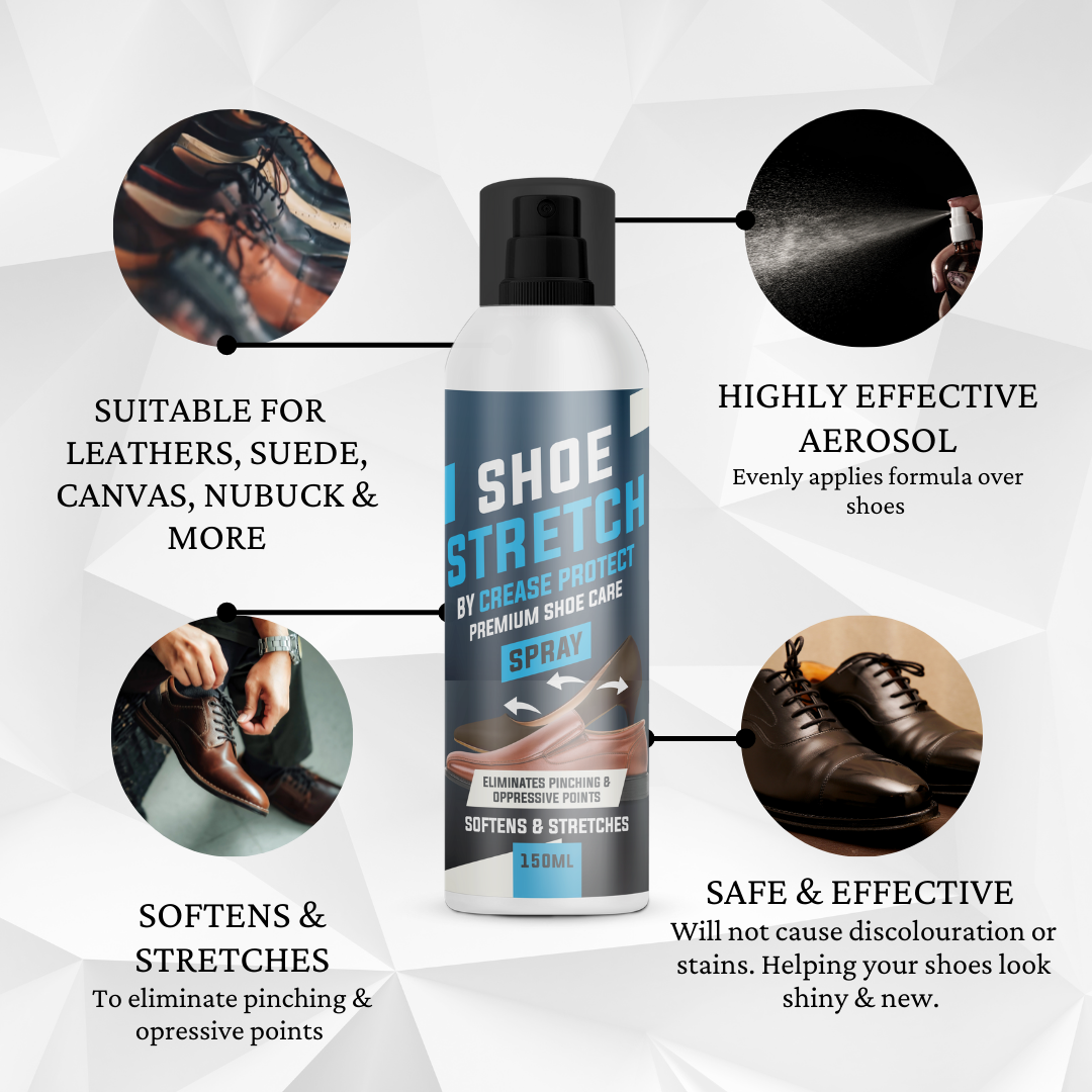 Crease Protect – wholesale Shoe polish – Unisex – Shoe Stretch Spray - Softens & Stretches2