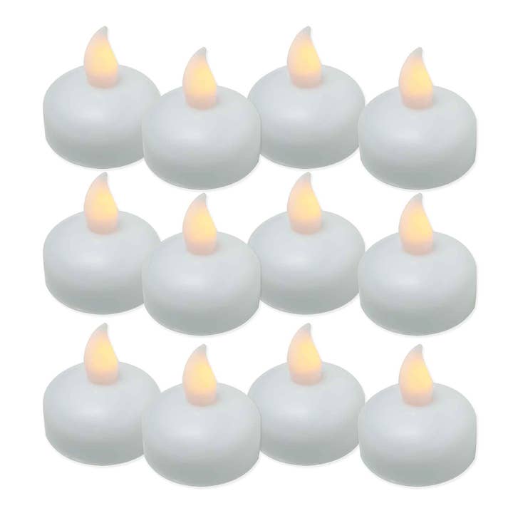 Portofino International Trading, USA - Wholesale Flameless Candle - LED Flameless Floating Tea Light Candle - Pack of 122