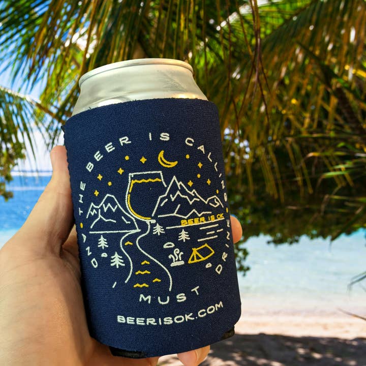 Premium Neoprene Can Cooler w/ Zig Zag Stitch for wholesale by Drink in Nature