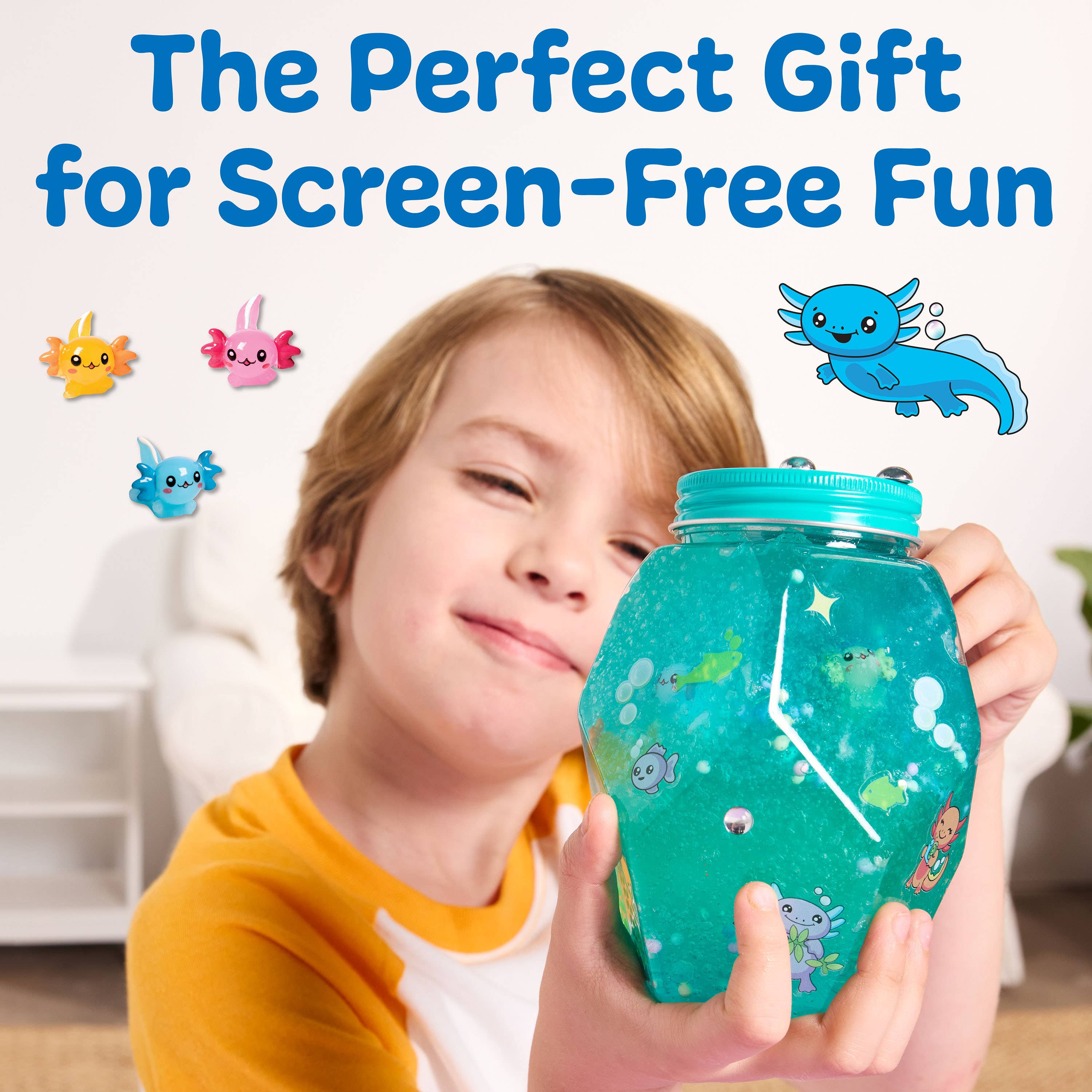 Faber-Castell / Creativity for Kids - Wholesale DIY Craft Kit - Kids - Make an Axolotl Glowing Aquarium Craft for Kids2