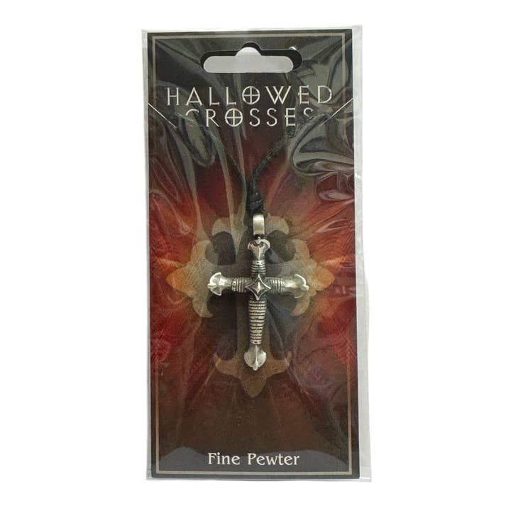 Collier en étain Croix Sacrée – Gothique réglable (USA-DDP) pour la vente par Myth & Magik - Silver Jewellery Cavern Wholesale