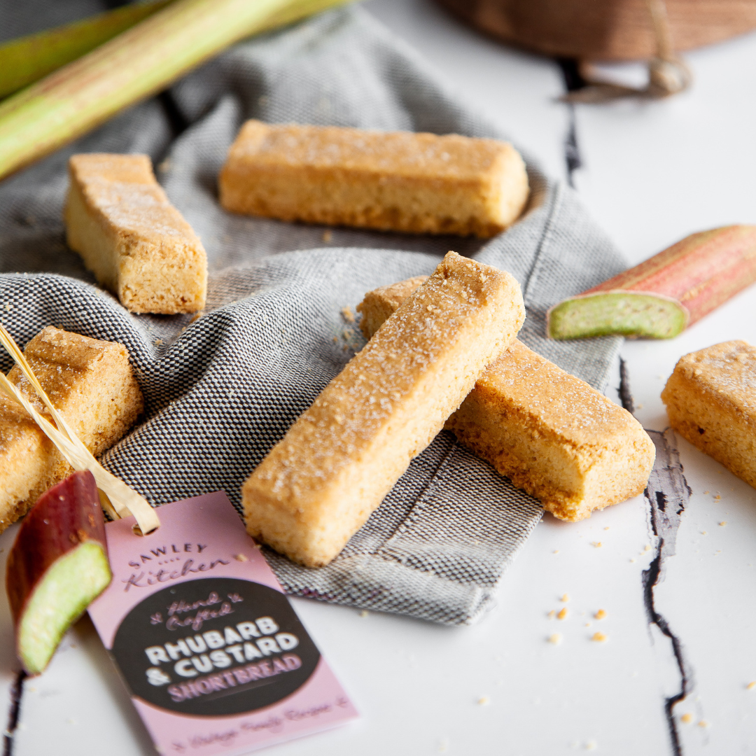 Sawley Kitchen – wholesale Biscuit – Rhubarb & Custard Shortbread - Yorkshire Biscuits1