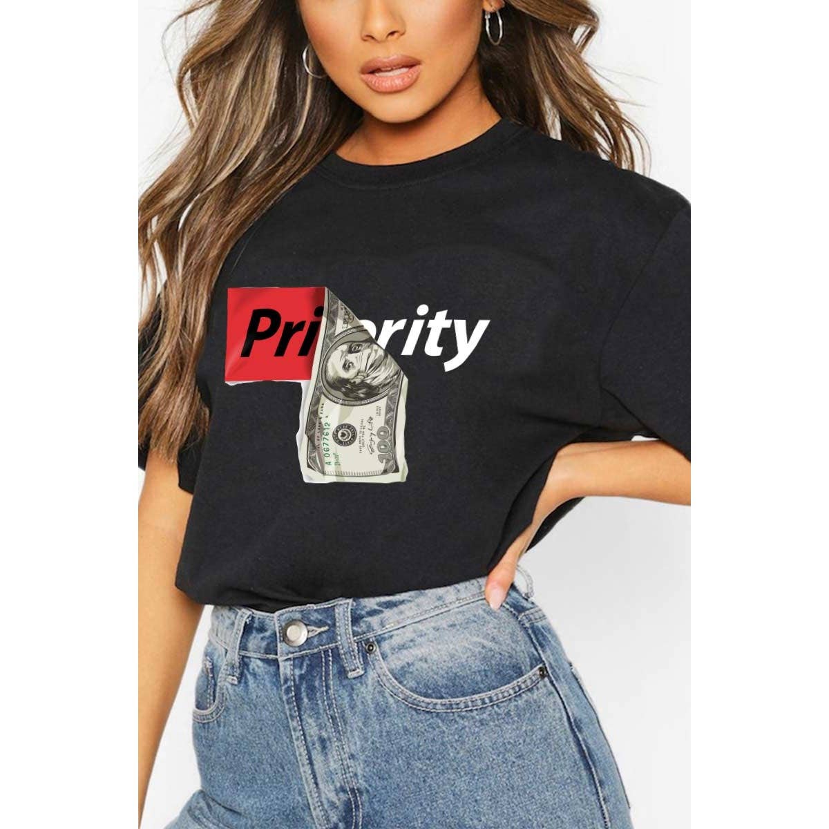 crashangel.us – Großhandel T-Shirt mit Siebdruck – Damen – PRIORITY GRAPHIC DAMEN-T-SHIRT0