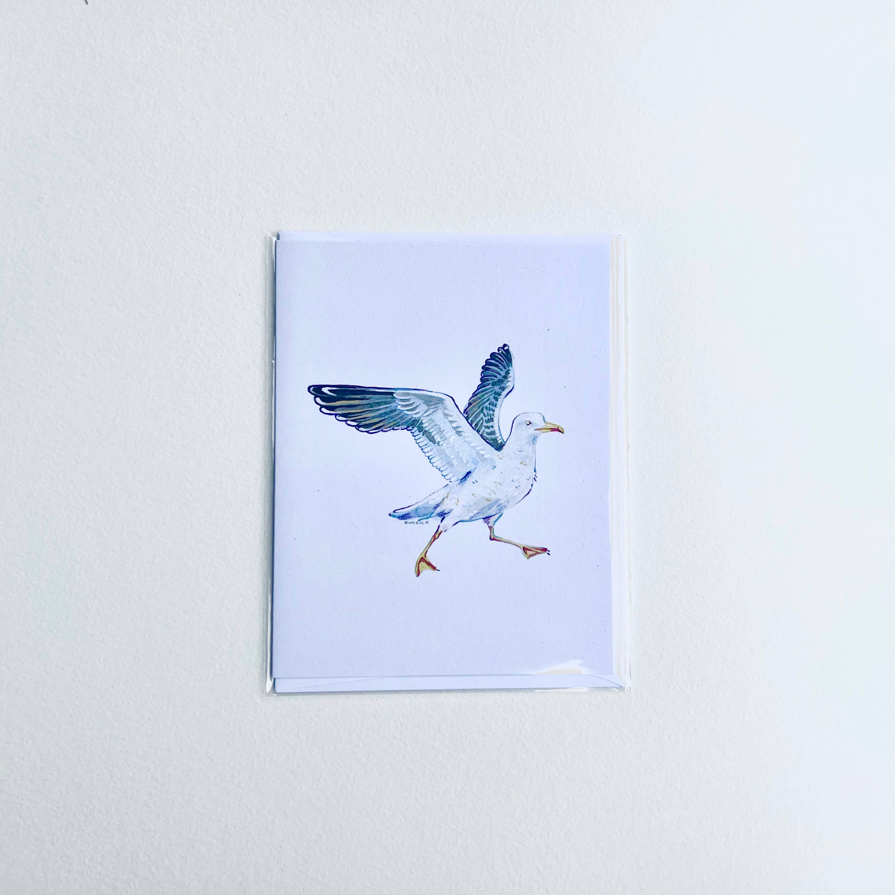 Liz Burdick Arts - Wholesale Everyday Greeting Card - Seagull Card1