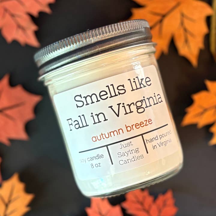 Just Saying Candles - Wholesale Jar/Filled Candle - Smells Like Fall in "Your State" | Funny Candle 3