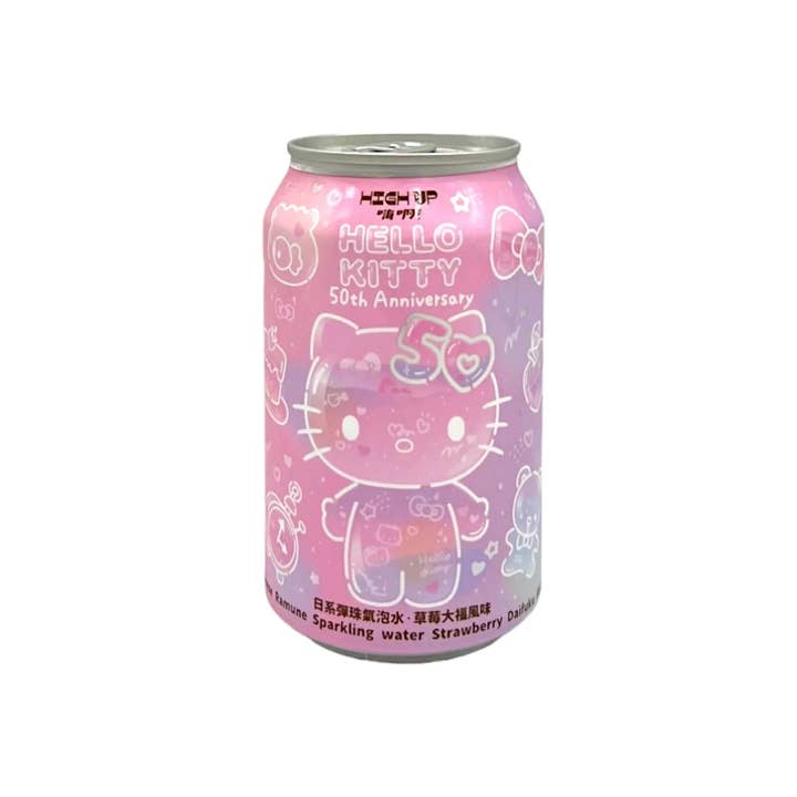 Pops Distro Inc - Wholesale Sparkling Water - High Up Hello Kitty 50th Anniversary Strawberry Sparkling Water (330ml) Taiwan (6 pack)