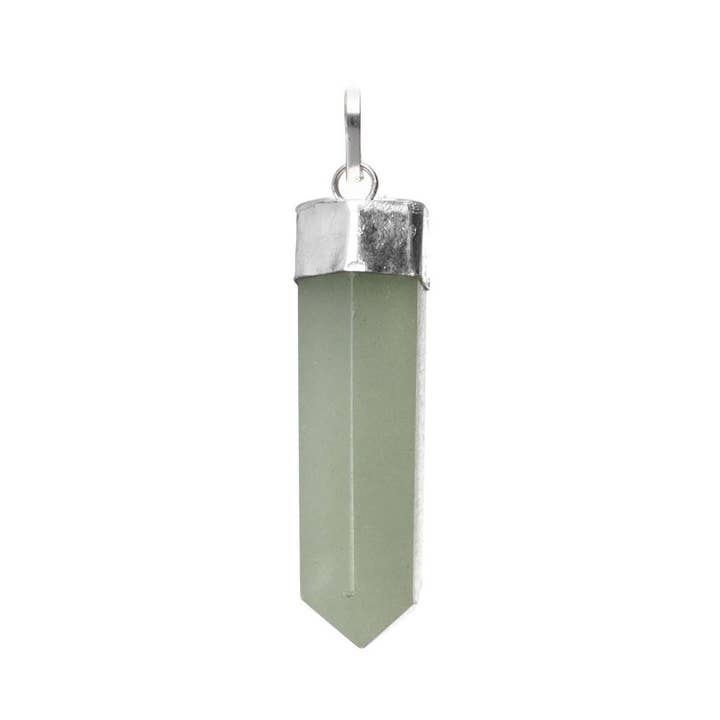 Pendant with green quartz tip in (BP) for wholesale by Vives de la Cortada S.L