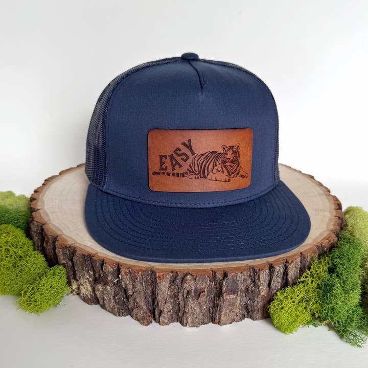 Easy Tiger | leather patch hat for wholesale by The Lonely Pine