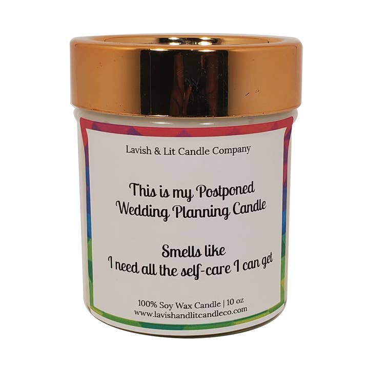 Postponed Wedding Planning Candle - Scented Candle for wholesale by Lavish & Lit Candle Company