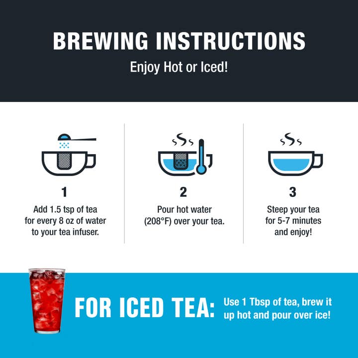 Tiesta Tea Company (loose leaf teas & accessories) - Wholesale Loose Tea - Fireberry - Cranberry Hibiscus Rooibos Tea5