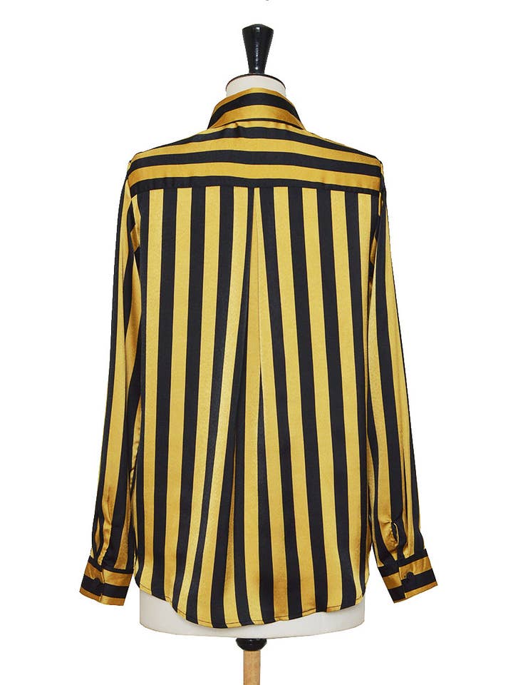 ELLI WHITE - Wholesale Button Down Shirt - Women's - Fluid striped shirt