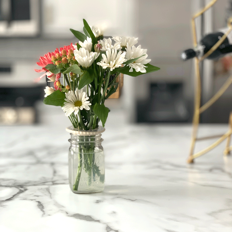 Magpie Mischief - Vente Pot - Grenouille fleurie pour bouquet de bocaux Mason ou propagation, jardin1