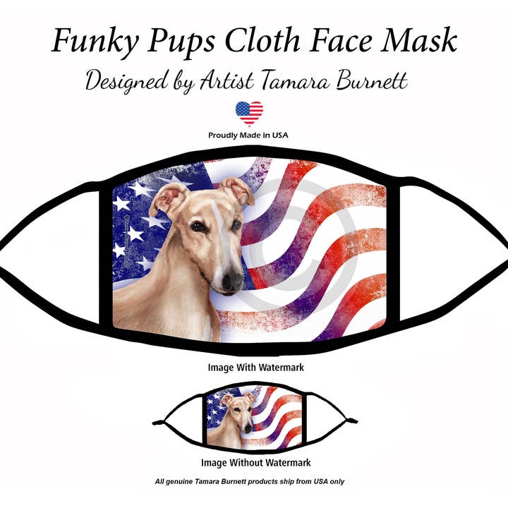 Pet Gifts USA, LLC - Vente Déguisement – chien - Masque de chiot patriotique noir et blanc