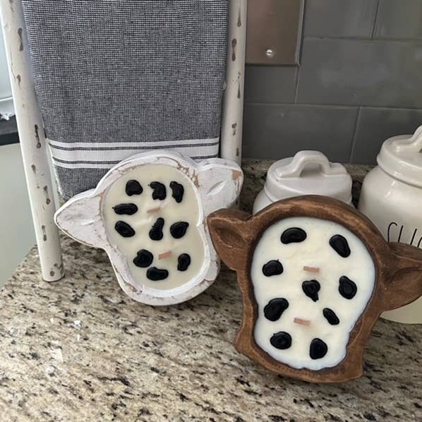Cow Dough Bowl Candle for wholesale by Shells Primitives/No Place Like Home