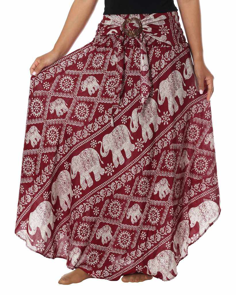Studio 12 Collective (previously Ethnic Lanna) - Wholesale Skirt - Women's - BUNDLE: 4-Pack Long Boho Skirts (Assorted Prints)5