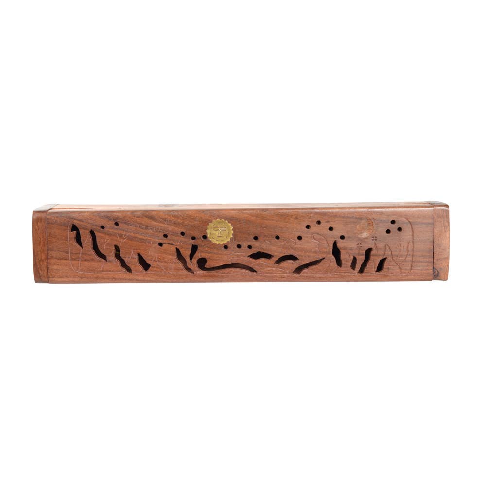 Benjamin International - Wholesale Incense Holder - Sun And Moon 12" Incense Box1