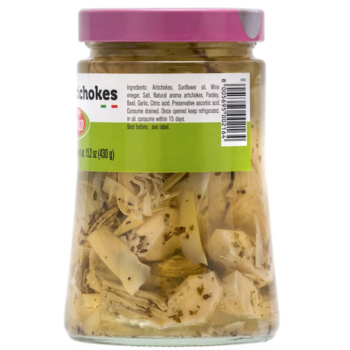 Wholesale Italian Food - Wholesale Olives - Fratelli D'Amico, Rustic Artichokes Sliced in oil, 24.7oz (700g)2