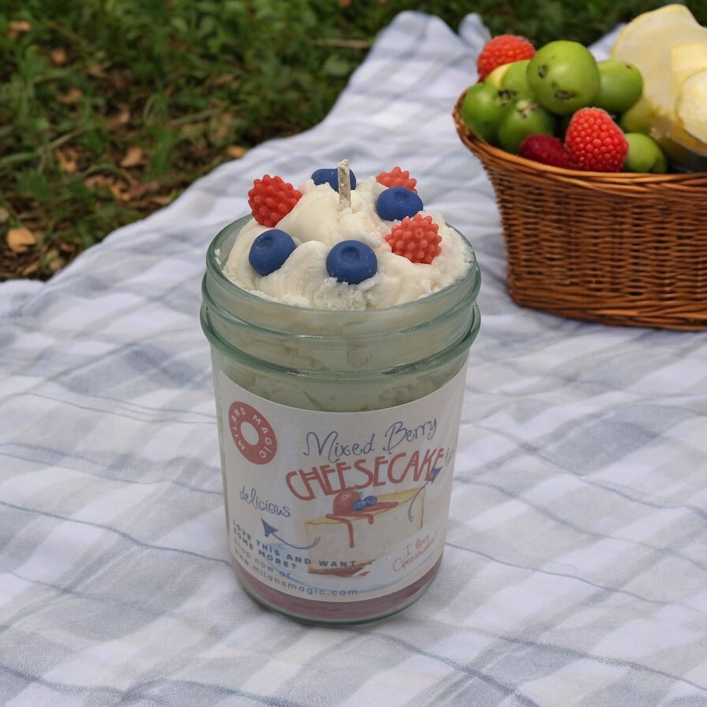 Milans Magic - Wholesale Jar/Filled Candle - Wild Berry Cheesecake1