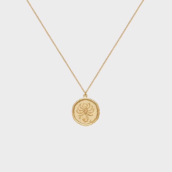 Collier avec pièces d'astrologie du Scorpion pour la vente par Thesis of Alexandria