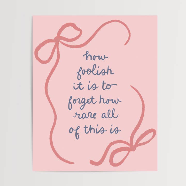 How Foolish Art Print for wholesale by Lucky Dog Design Co.