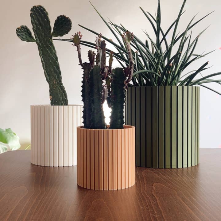 Prairie City Printing Co. - Wholesale Plant Pot - Nordic Plant Pot in Colour | Mid-Century | Scandinavian Insp