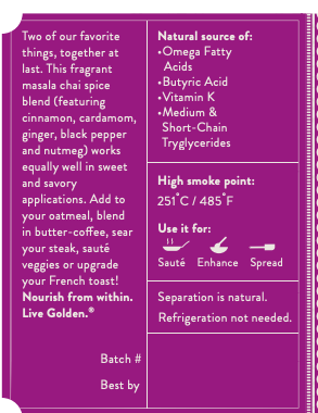 AHARA RASA – Manteiga por atacado – Chai Spice Ghee5