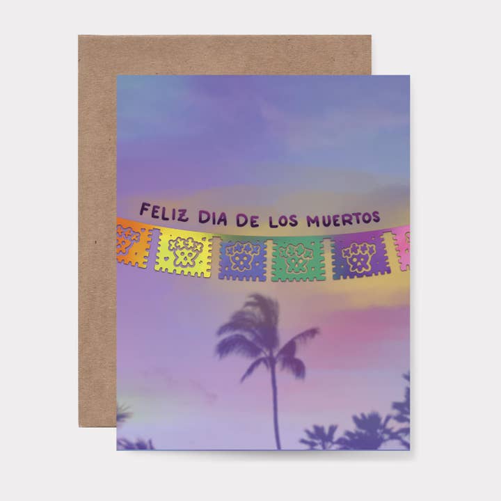 Biglietto di Auguri di Buon Giorno dei Morti con Palma per la vendita all'ingrosso da parte di Bring Aloha