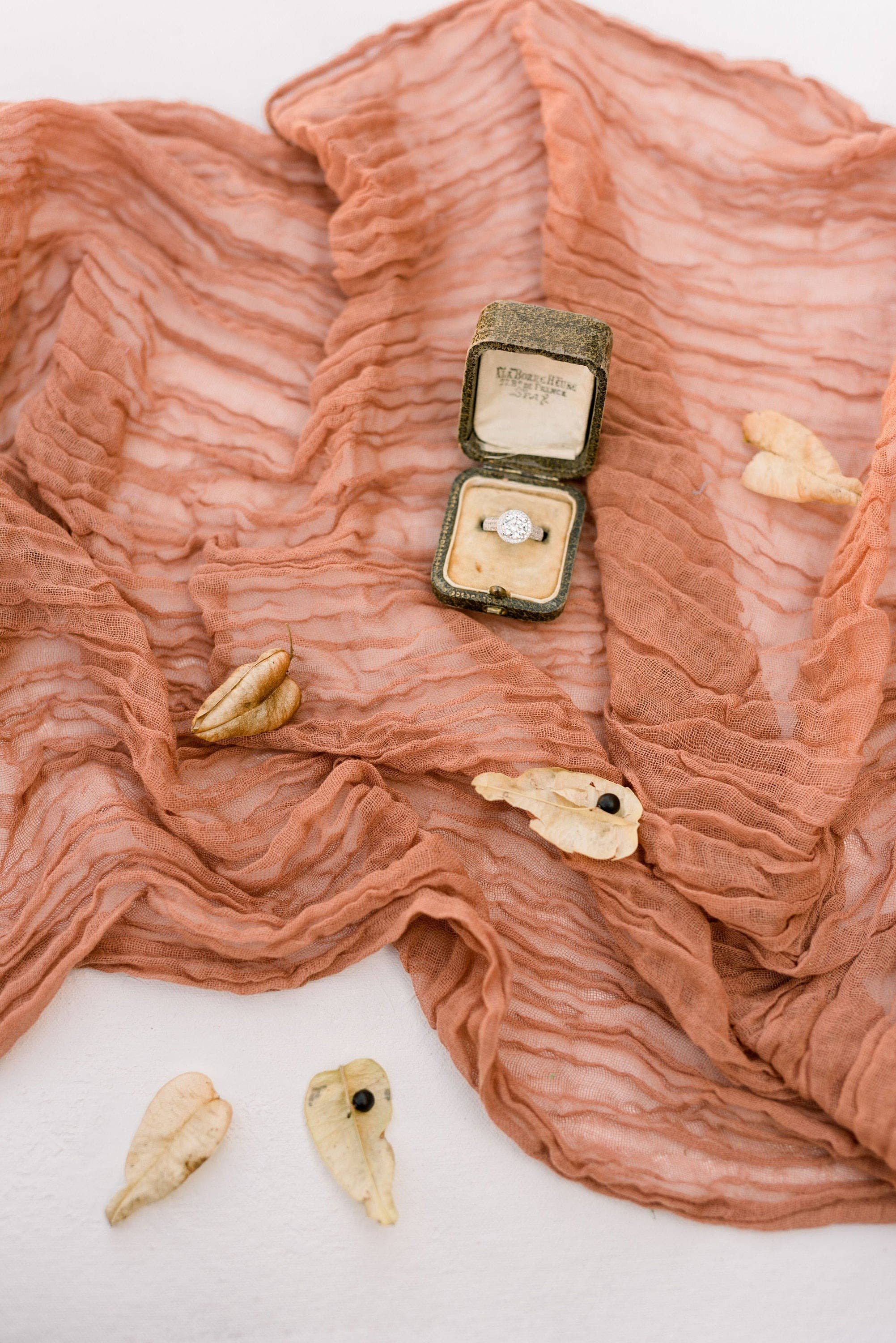 Amore Society - Wholesale Table runner - Terracotta Gauze Table Runner3