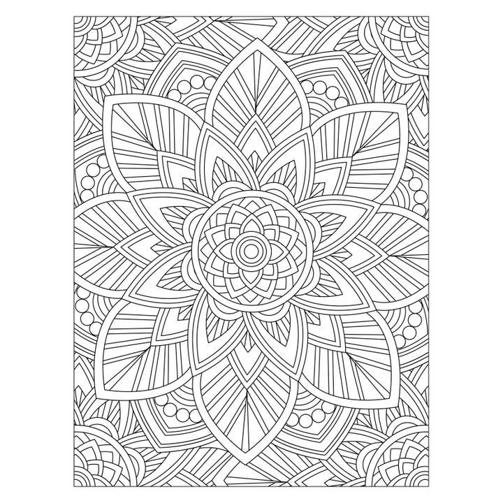 Mystical Monkey Toes - Wholesale Coloring & Activity Book - Adult - Mandala Adult Coloring Sheets With Stackable Crayon2