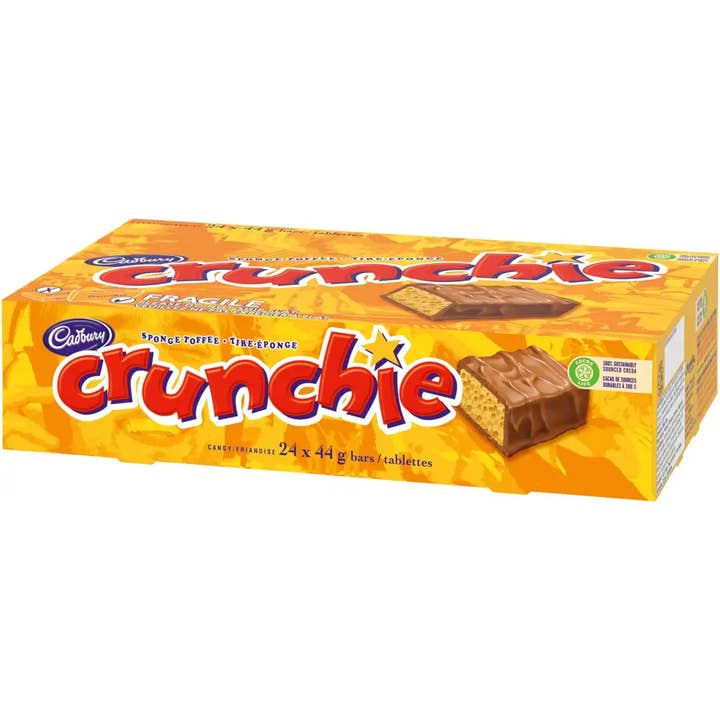 Echo Sales America - Wholesale Chocolate Bar - Cadbury Crunchie Chocolatey Candy Bars, 44 g - 24ct2