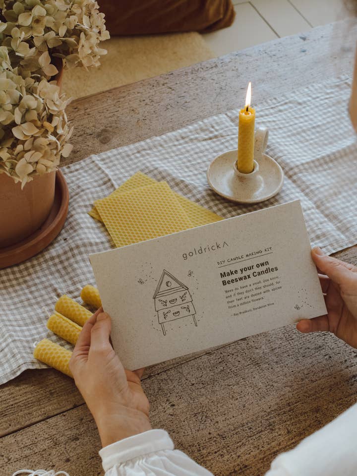 Beeswax Candle Making Kit for wholesale by Goldrick Natural Living