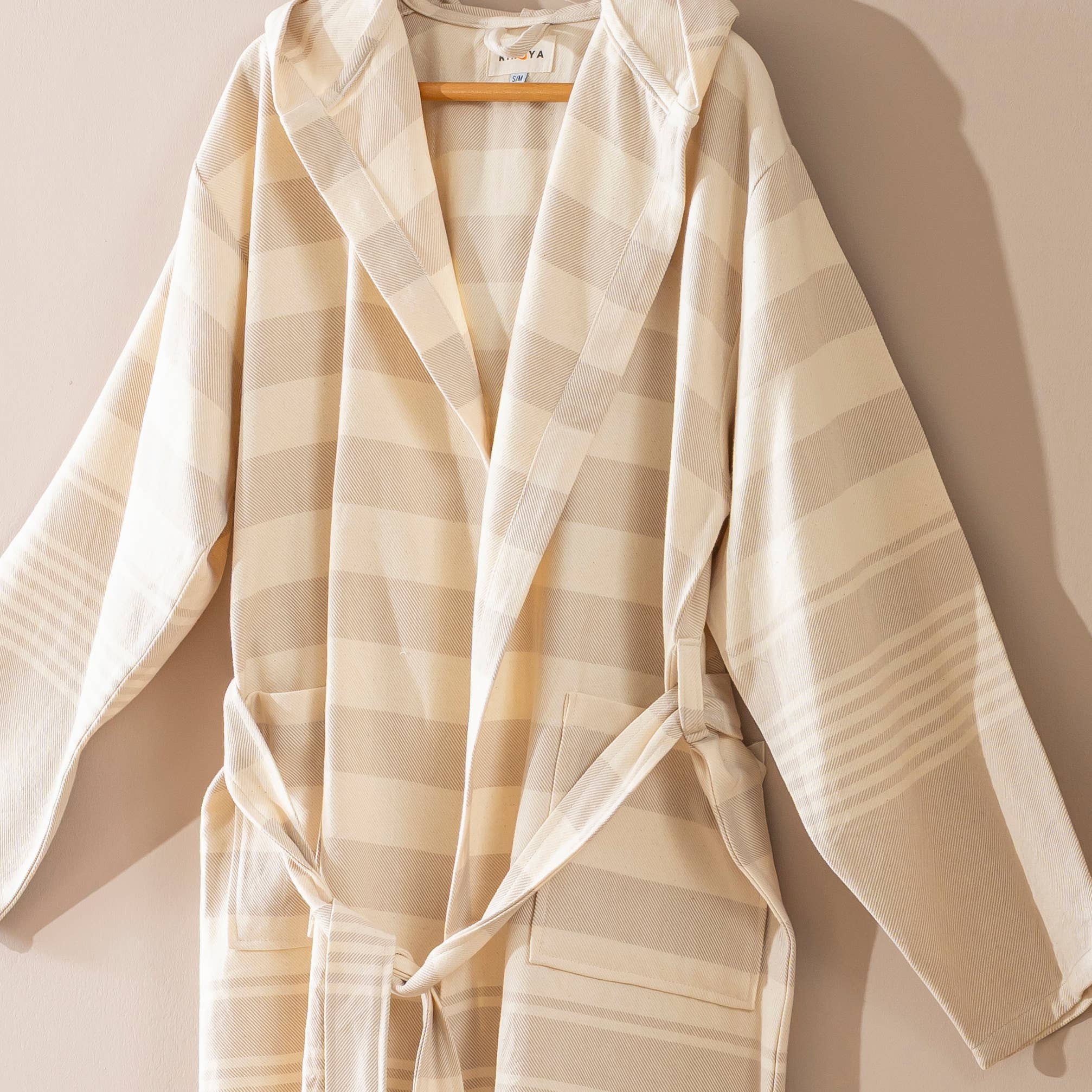 Kikoya - Wholesale Robe - Unisex - Bathrobe Turkish Cotton LightWeight Summer Hood Kimono Robe 5