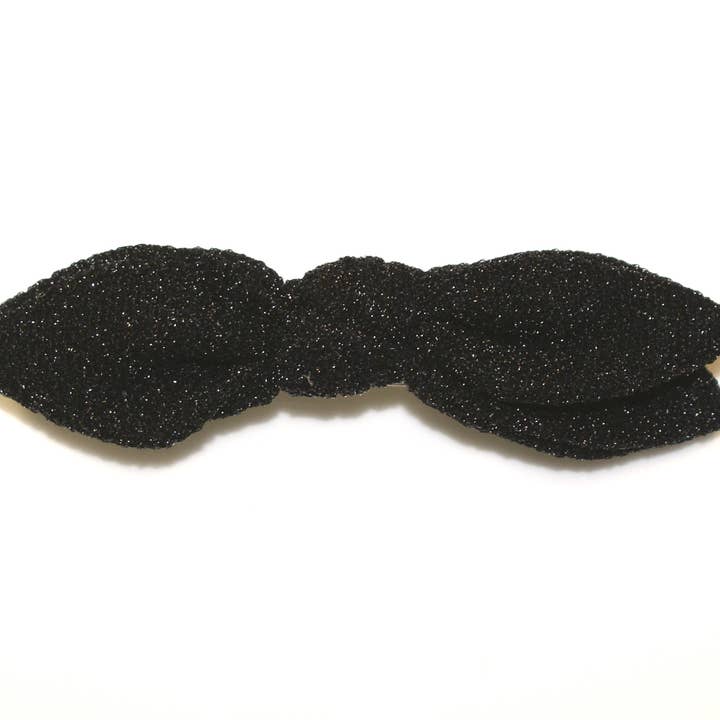 Sparkle Haarspange mit doppelter Schleife - Schwarz - HHC217 SCHWARZ für den Großhandel von Hepburn & Co.