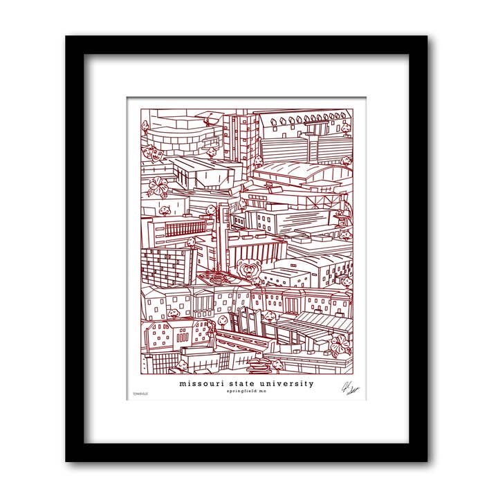 Missouri State University Campus Artwork for wholesale by Townsville Art