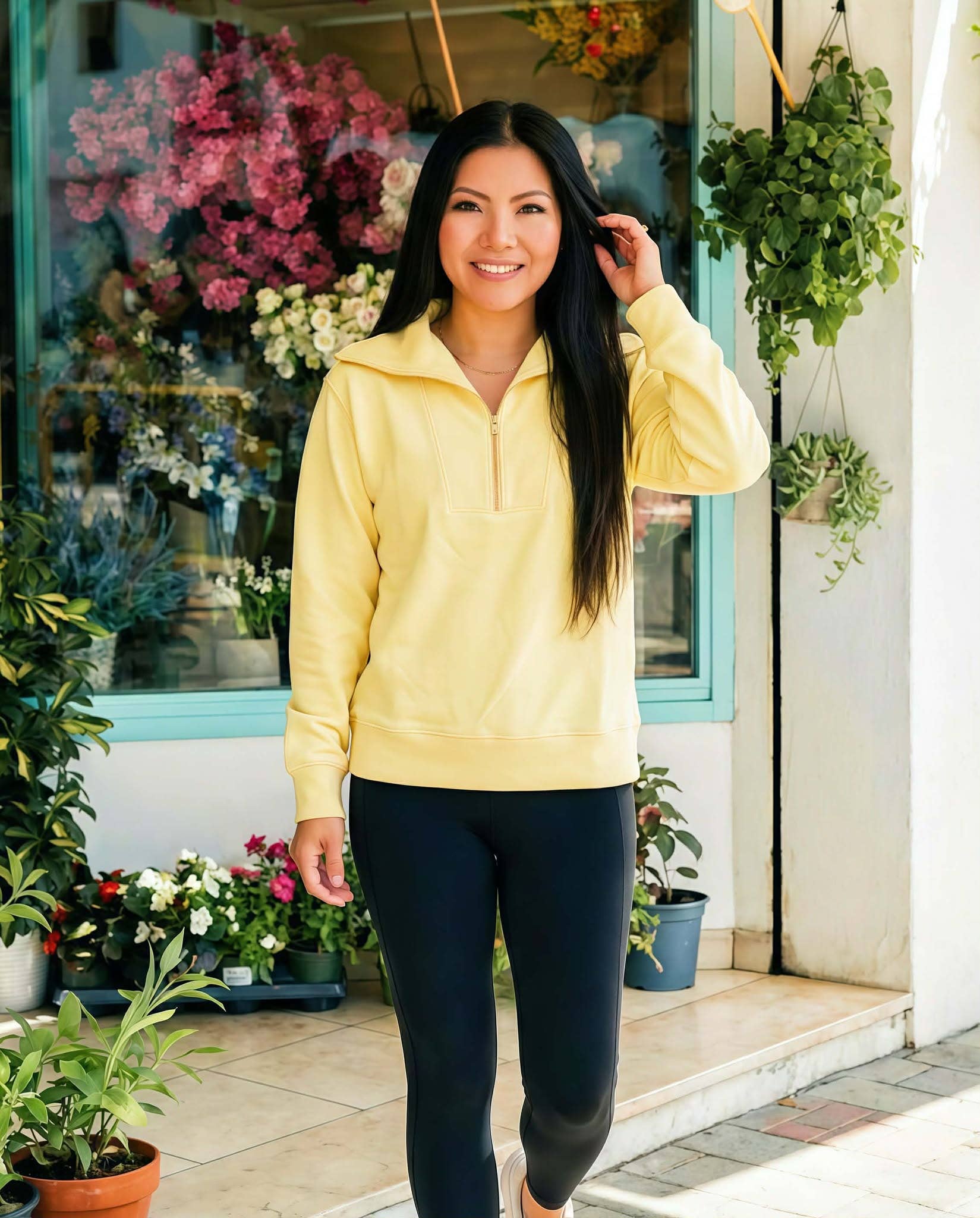 JadyK - Wholesale Sweatshirt - Women's - Spring 2026: Isabella Half Zip Pullover Spring1