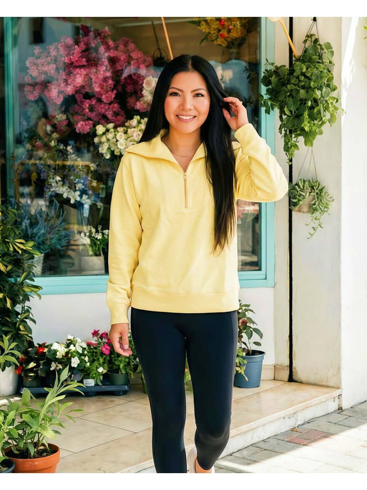 JadyK - Wholesale Sweatshirt - Women's - Spring 2026: Isabella Half Zip Pullover Spring1