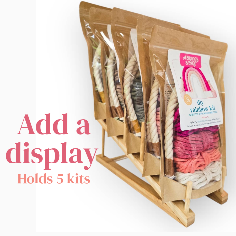 A Branch & Cord - Wholesale DIY Craft Kit - DIY Macrame Rainbow Kit – Fun, Giftable Craft for All Ages19
