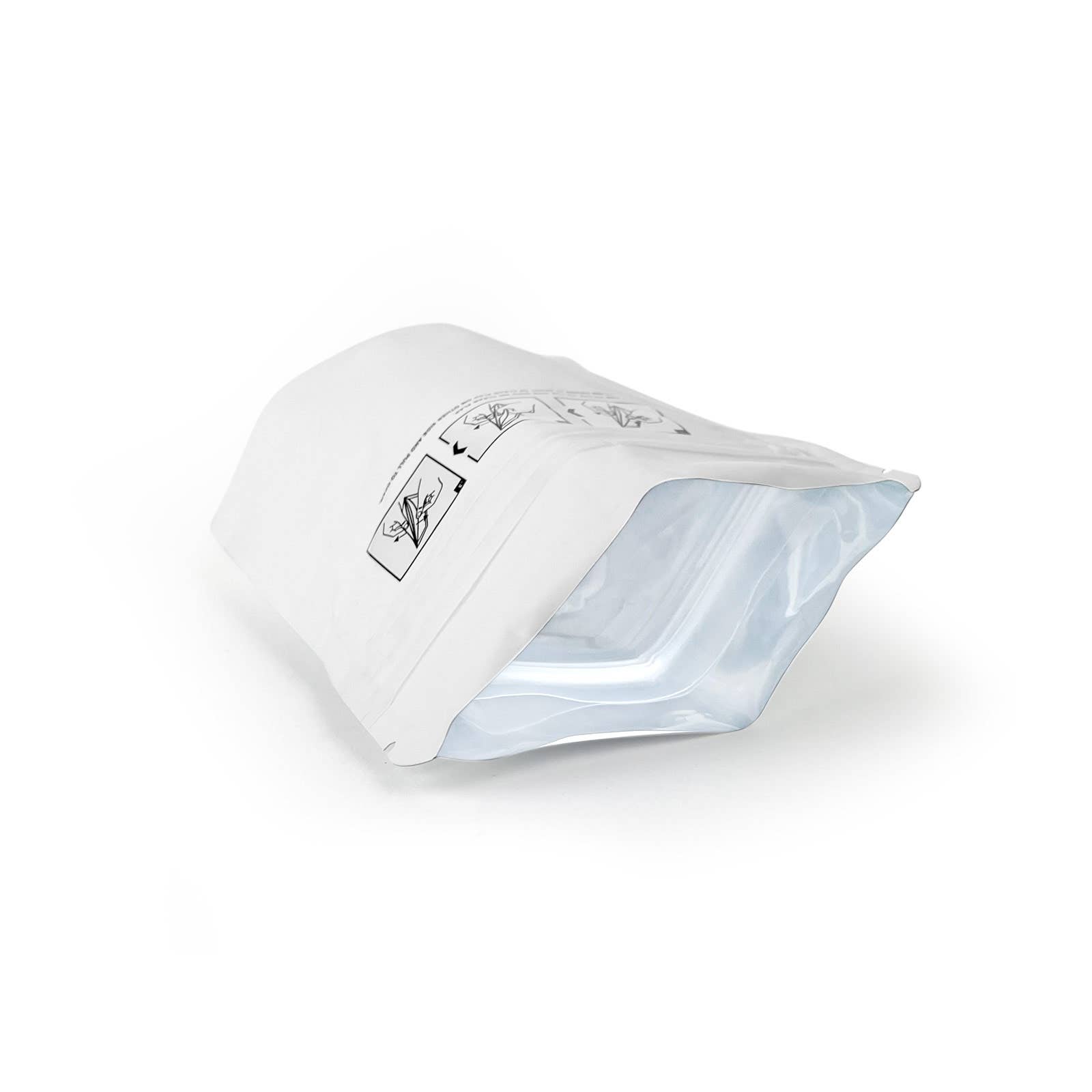 Human Objects® - Wholesale Cellophane Bag - 1/8 Ounce Child Resistant Bags White/Clear 4"x5"+2"7