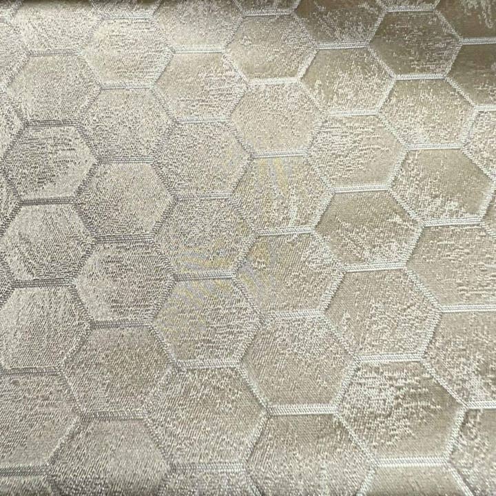 Champagne Gastonia Jacquard Tablecloth – Custom Size Wedding & Home Décor Linen for wholesale by The Tablecloth Store