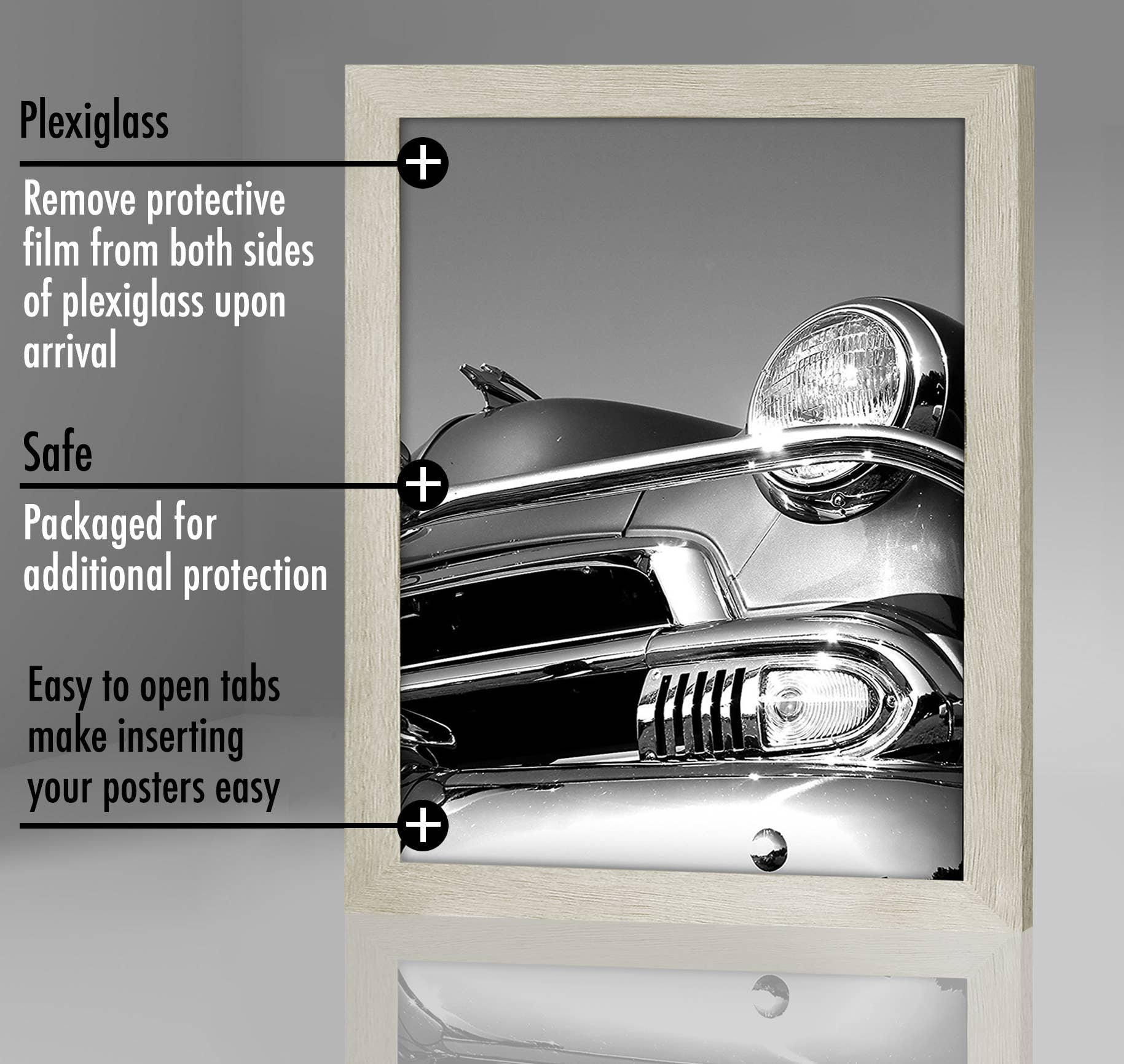 Americanflat - Wholesale Picture Frame - Americanflat Poster Frame with Wide Molding17