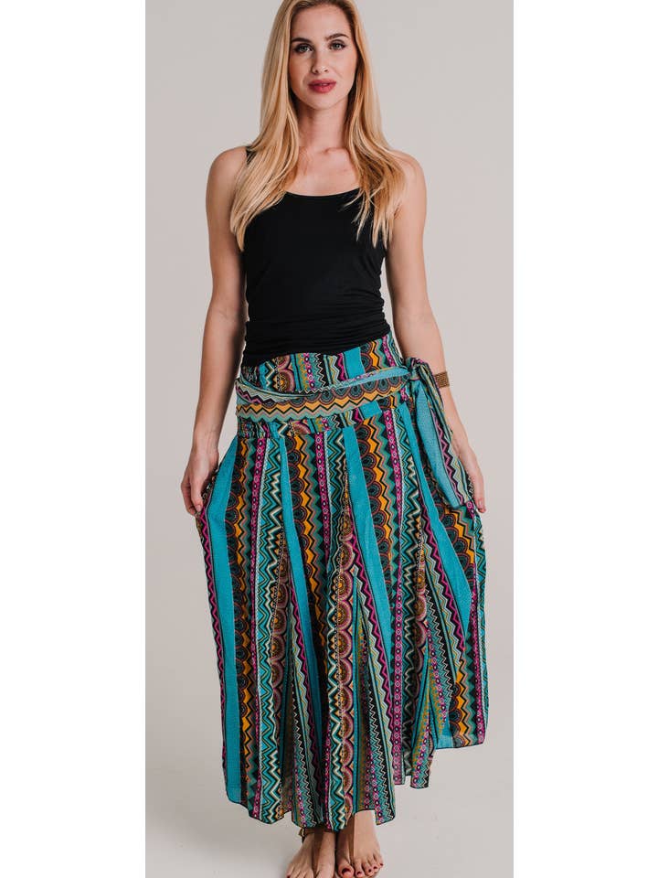 Miss Kitsch - Wholesale Skirt - Women's - Boho Skirt, African Print Skirt, Fluid Flower Plus Size Maxi Boho Dress Skirt, Women's Midi Skirt Clothes Gift For Her8