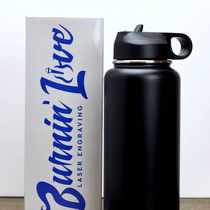 Burnin Love Laser Engraving - Wholesale Water Bottle - 32oz Burnin' Love Laser Engraving Water Bottles